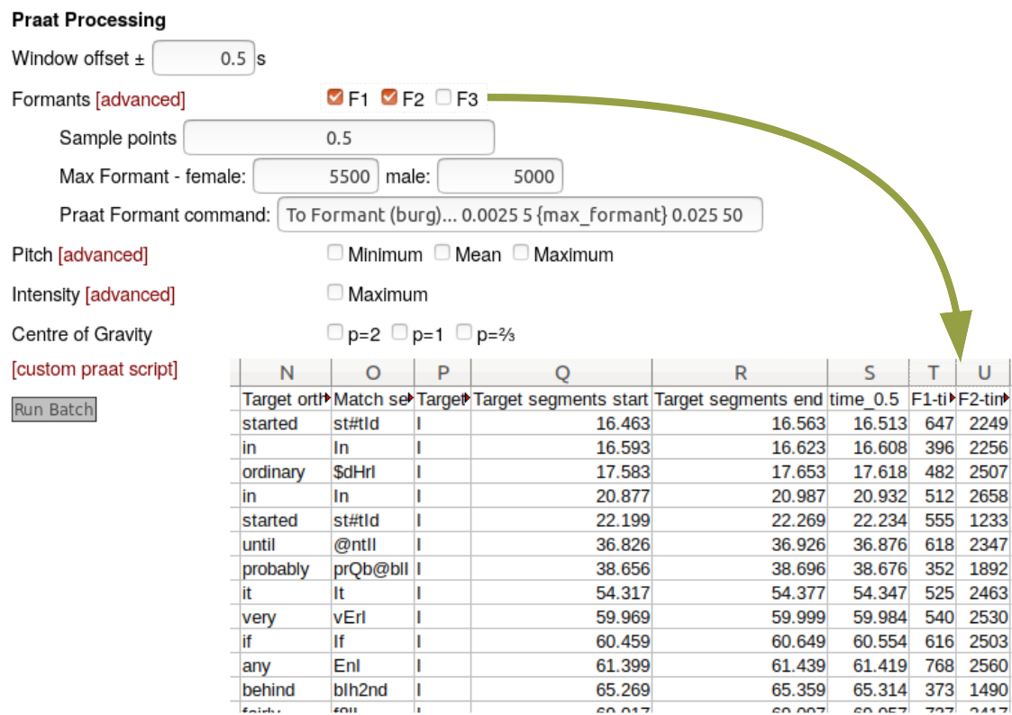 Batch processing with Praat for formant extraction and other acoustic measures